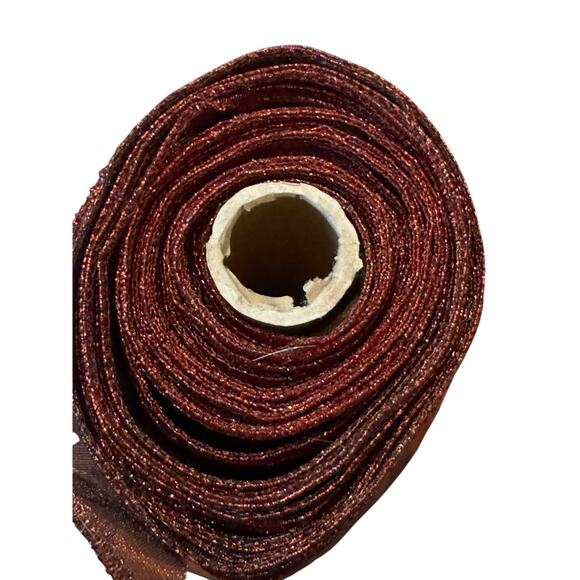 Gold & Red Metallic Wire Edge Ribbon Holiday Christmas Floral Gift Giving READ - Picture 2 of 8